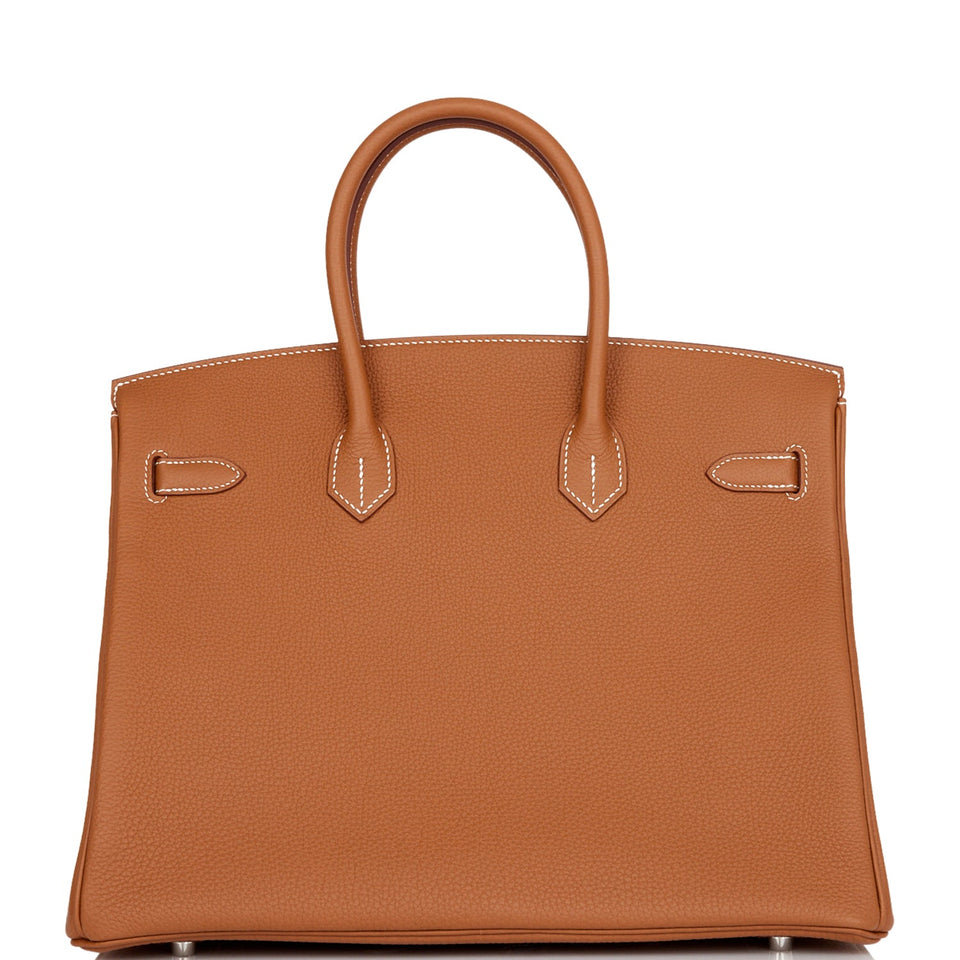 Hermes Birkin 35 Gold Togo Palladium Hardware