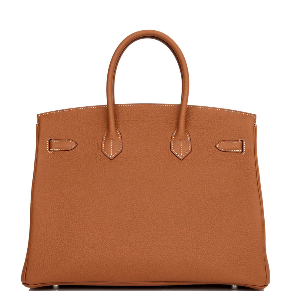 Hermes Birkin 35 Gold Togo Palladium Hardware