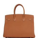 Hermes Birkin 35 Gold Togo Gold Hardware