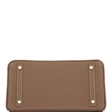 Hermes Birkin 30 Etoupe Togo Gold Hardware