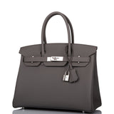 Hermes Birkin 30 Etain Togo Palladium Hardware
