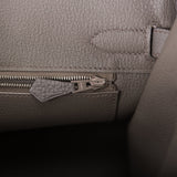 Hermes Birkin 30 Etain Togo Palladium Hardware