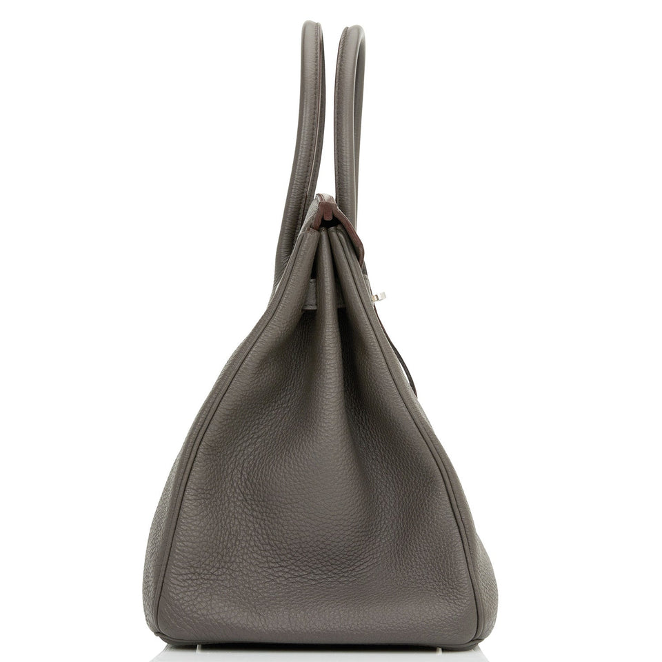 Hermes Birkin 35 Etain Togo Palladium Hardware