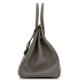 Hermes Birkin 35 Etain Togo Palladium Hardware
