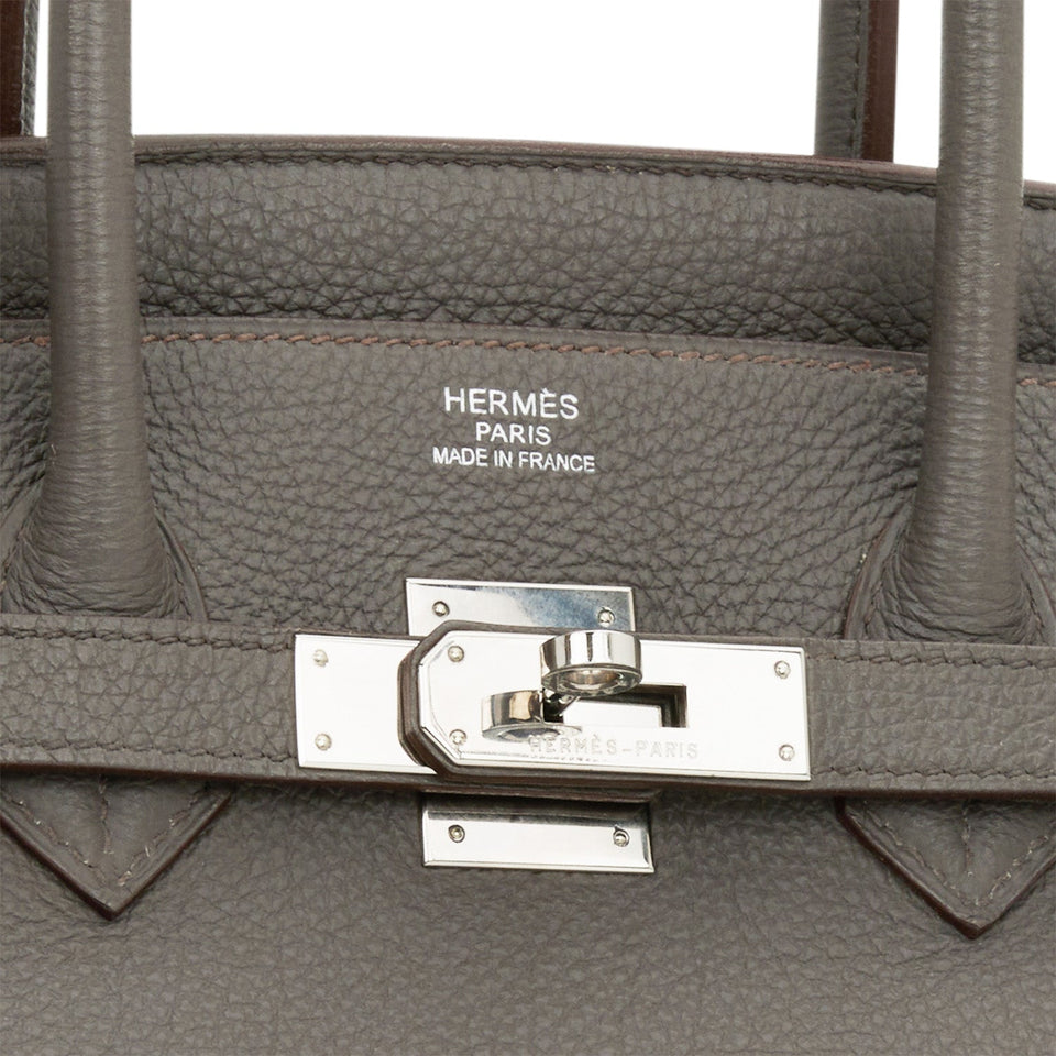 Hermes Birkin 35 Etain Togo Palladium Hardware