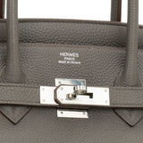 Hermes Birkin 35 Etain Togo Palladium Hardware