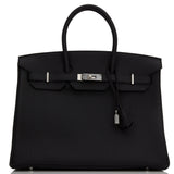Hermes Birkin 35 Black Togo Palladium Hardware