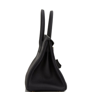 Hermes Birkin 30 Black Togo Gold Hardware