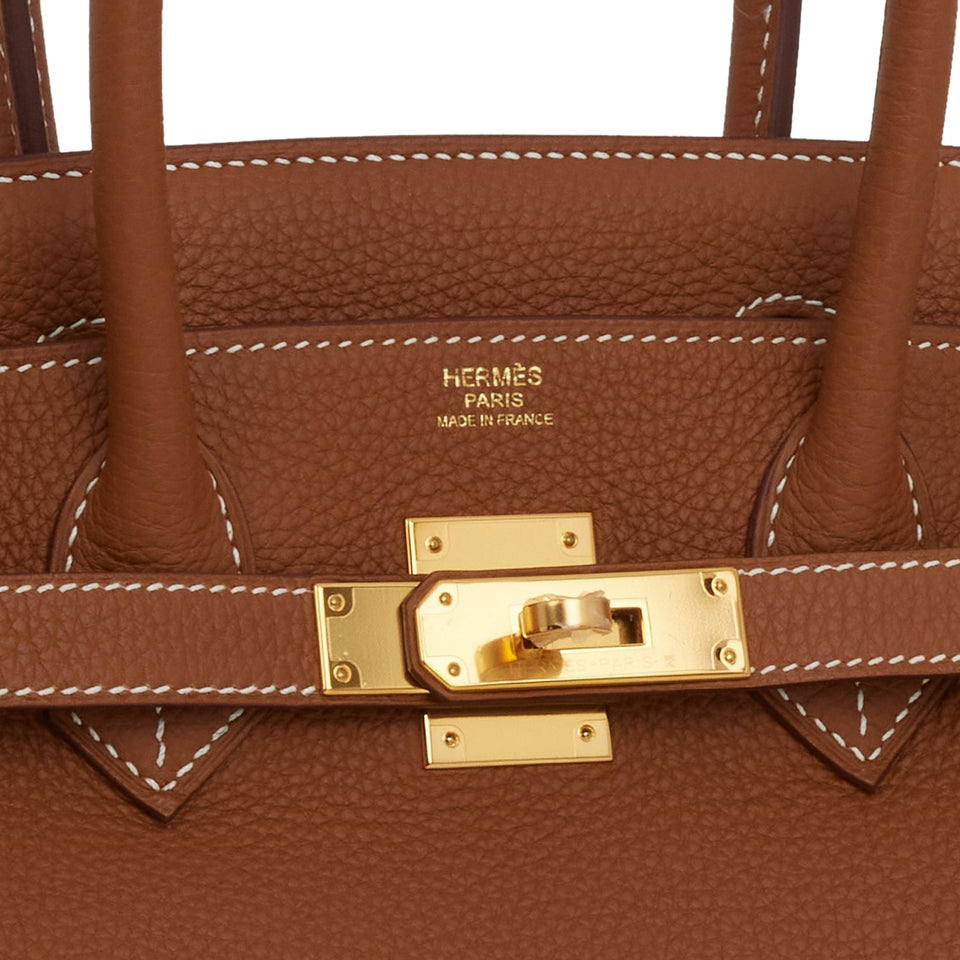 Hermes Birkin 30 Gold Togo Gold Hardware