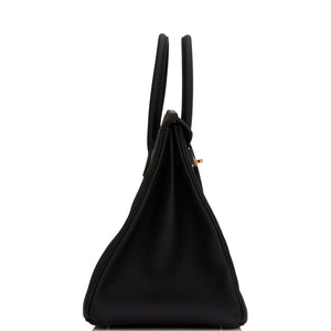 Hermes Birkin 35 Black Togo Rose Gold Hardware