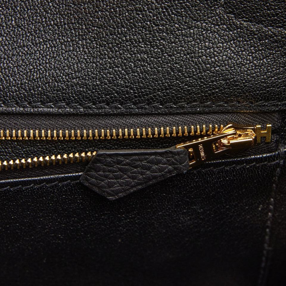 Hermes Birkin 35 Black Togo Rose Gold Hardware