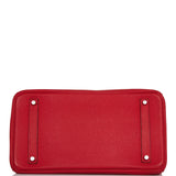 Hermes Birkin 35 Rouge Casaque Clemence Palladium Hardware
