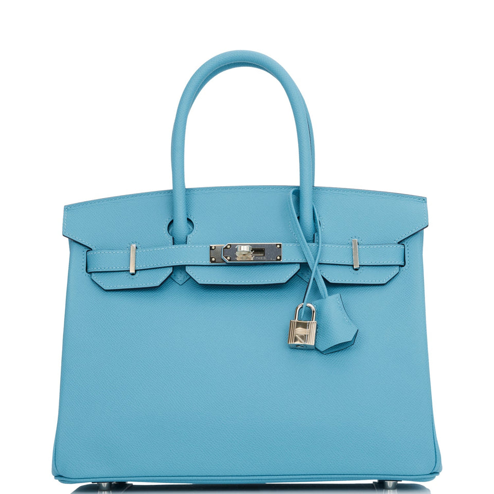 Hermes Birkin 30 Bleu du Nord Epsom Palladium Hardware