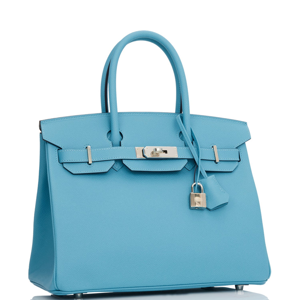 Hermes Birkin 30 Bleu du Nord Epsom Palladium Hardware
