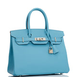 Hermes Birkin 30 Bleu du Nord Epsom Palladium Hardware