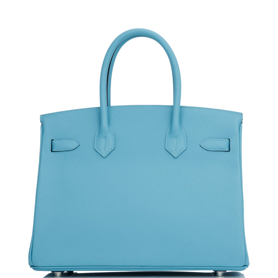 Hermes Birkin 30 Bleu du Nord Epsom Palladium Hardware