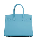 Hermes Birkin 30 Bleu du Nord Epsom Palladium Hardware