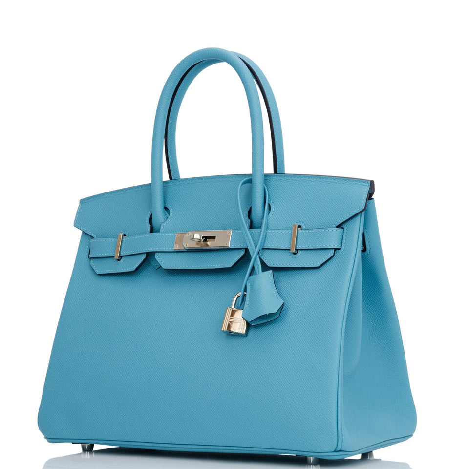 Hermes Birkin 30 Bleu du Nord Epsom Palladium Hardware