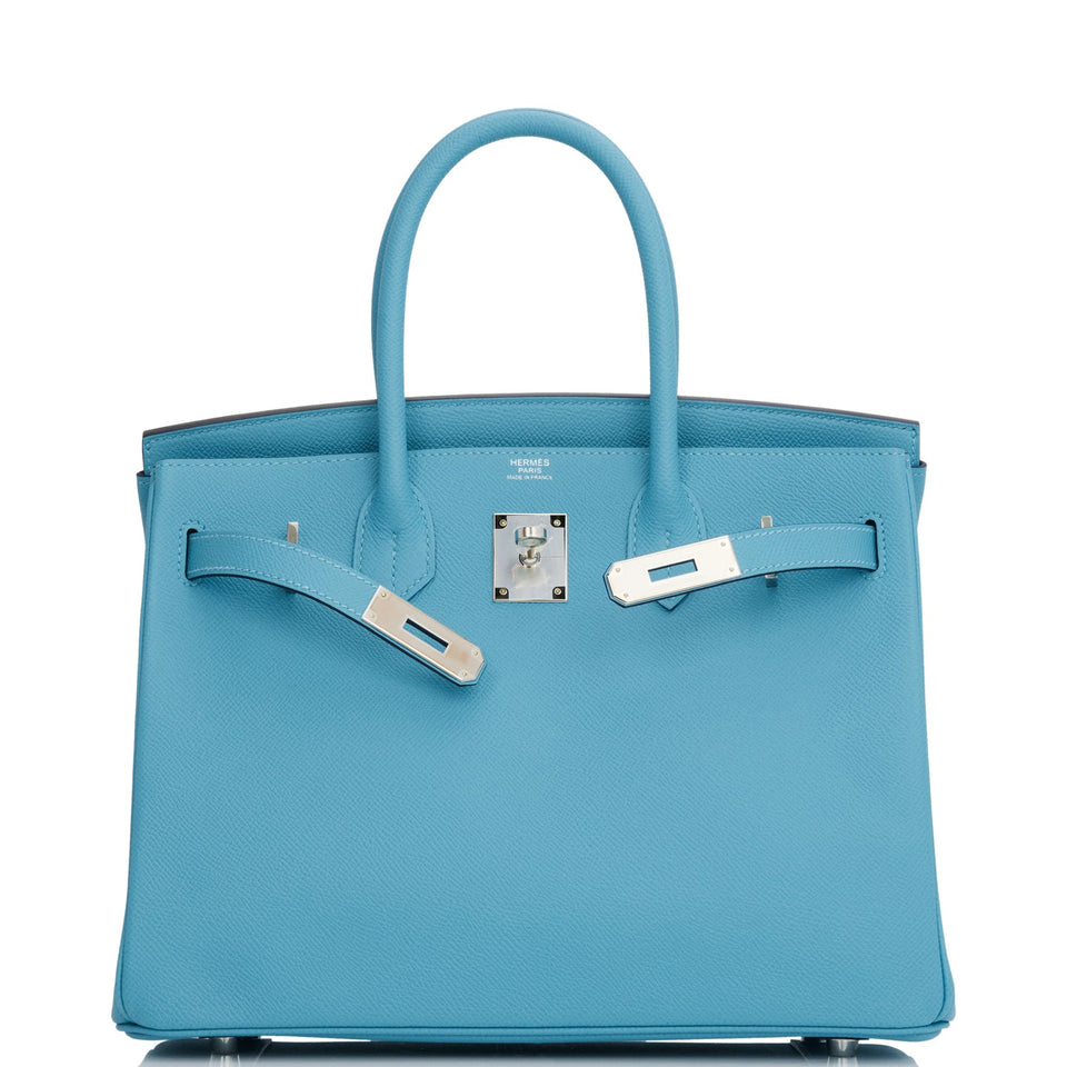 Hermes Birkin 30 Bleu du Nord Epsom Palladium Hardware