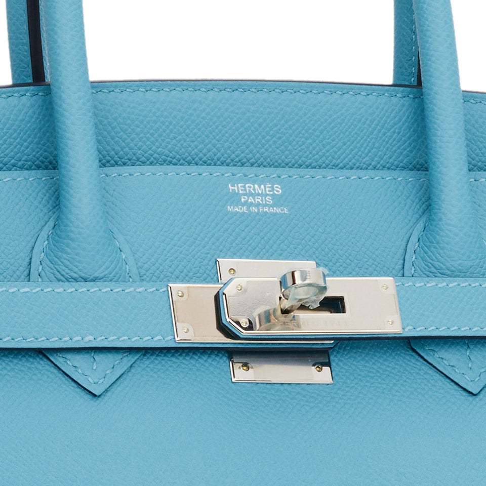 Hermes Birkin 30 Bleu du Nord Epsom Palladium Hardware