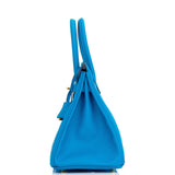 Hermes Birkin 30 Bleu Frida Epsom Gold Hardware