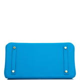 Hermes Birkin 30 Bleu Frida Epsom Gold Hardware