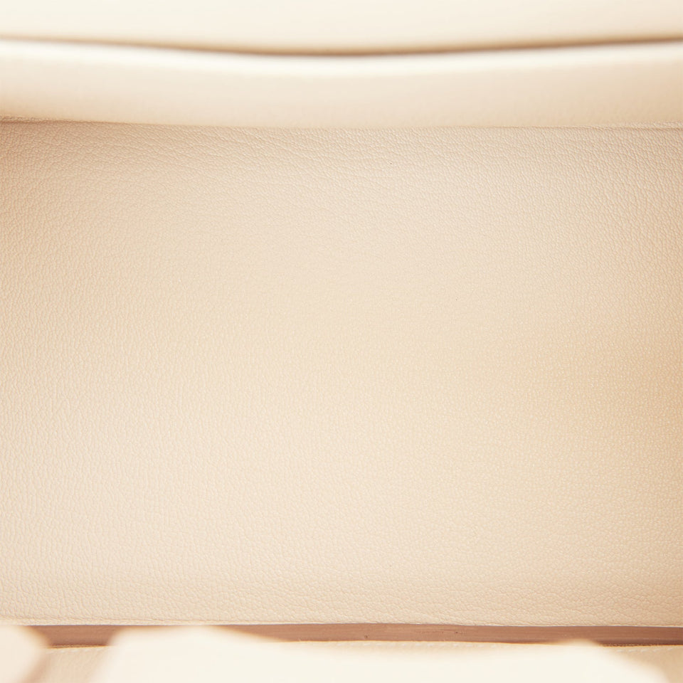 Hermes Birkin 25 Craie Togo Rose Gold Hardware