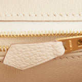 Hermes Birkin 25 Craie Togo Rose Gold Hardware