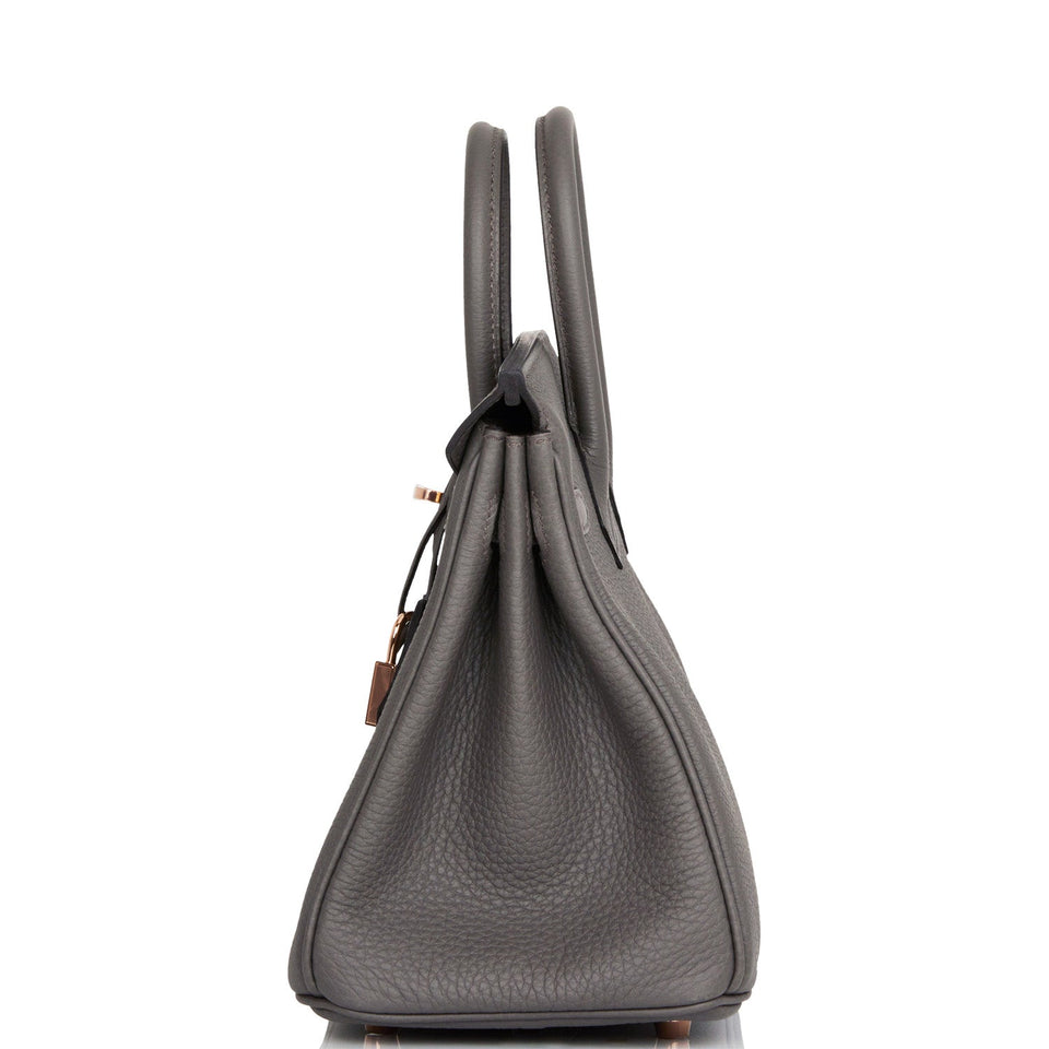 Hermes Birkin 25 Etain Togo Rose Gold Hardware