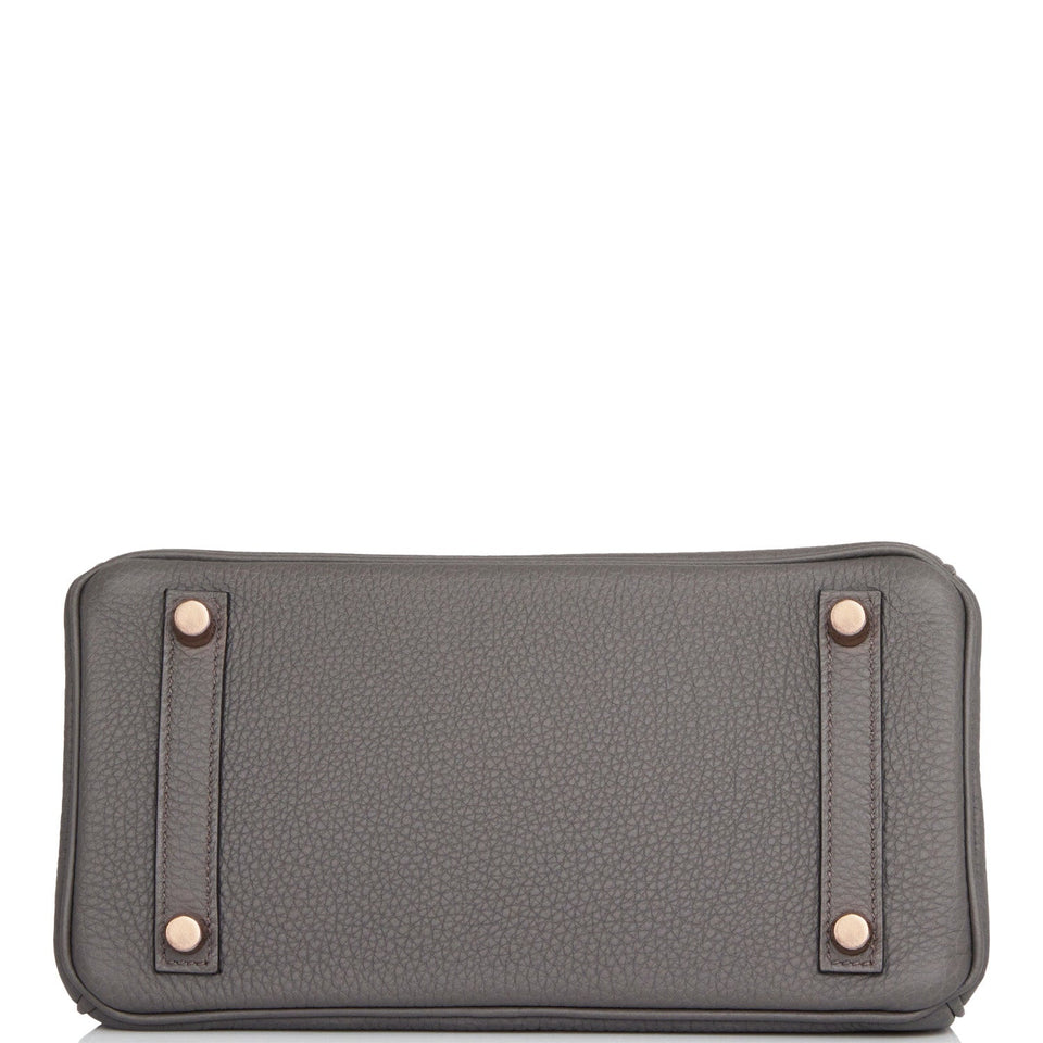 Hermes Birkin 25 Etain Togo Rose Gold Hardware