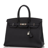 Hermes Birkin 35 Black Togo Palladium Hardware