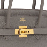 Hermes Birkin 35 Etain Togo Gold Hardware
