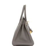 Hermes Birkin 35 Etain Togo Gold Hardware