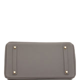 Hermes Birkin 35 Etain Togo Gold Hardware