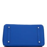 Hermes Birkin 35 Bleu Royal Togo Palladium Hardware
