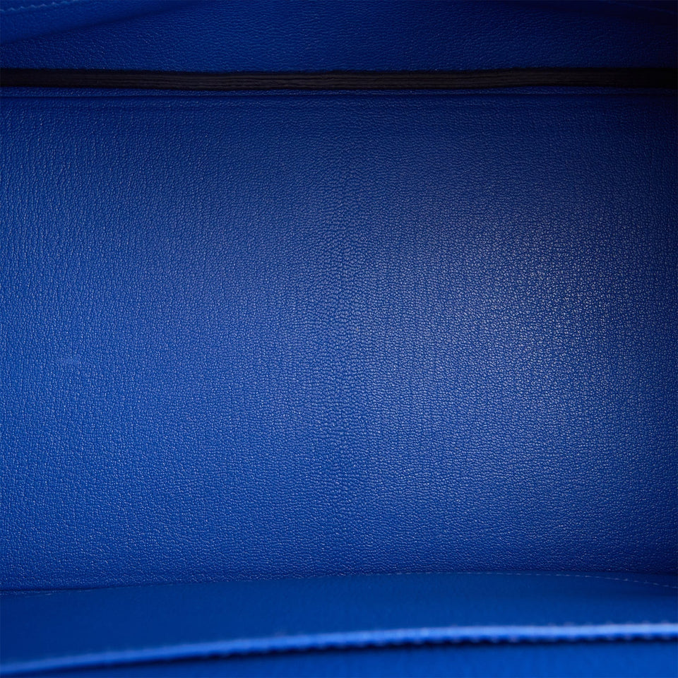 Hermes Birkin 35 Bleu Royal Togo Palladium Hardware