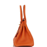 Hermes Birkin 30 Orange Togo Gold Hardware