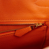Hermes Birkin 30 Orange Togo Gold Hardware