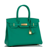 Hermes Birkin 30 Vert Jade Epsom Gold Hardware