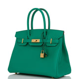 Hermes Birkin 30 Vert Jade Epsom Gold Hardware