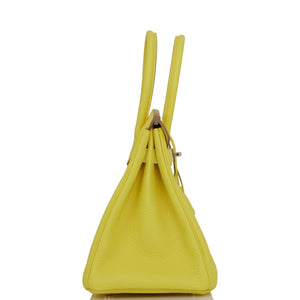 Hermes Birkin 30 Lime Clemence Palladium Hardware