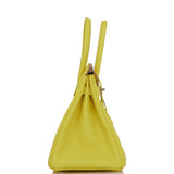 Hermes Birkin 30 Lime Clemence Palladium Hardware