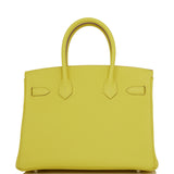 Hermes Birkin 30 Lime Clemence Palladium Hardware