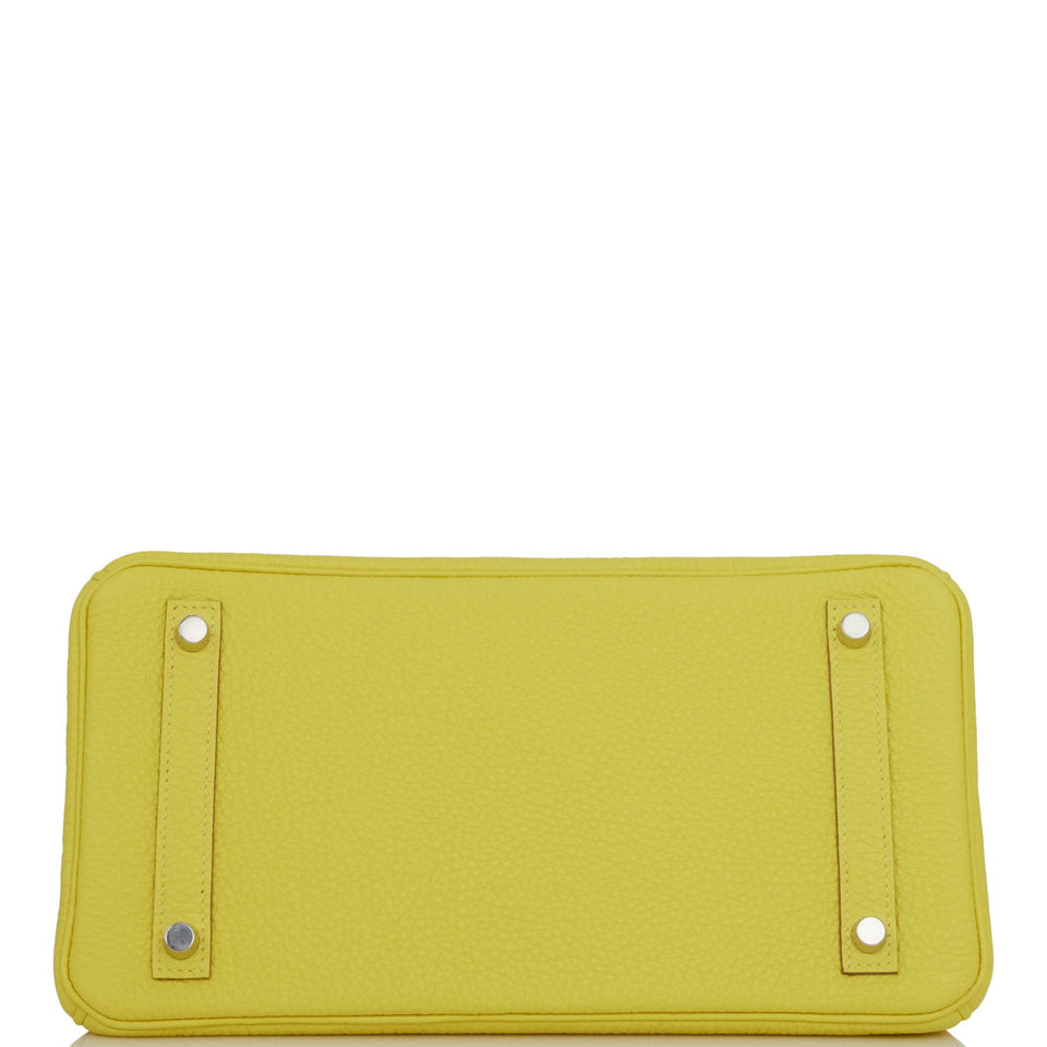 Hermes Birkin 30 Lime Clemence Palladium Hardware