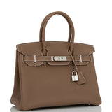 Hermes Birkin 30 Etoupe Togo Palladium Hardware