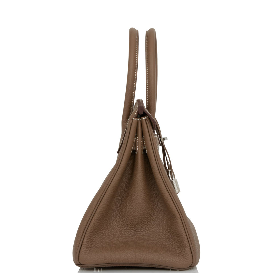 Hermes Birkin 30 Etoupe Togo Palladium Hardware