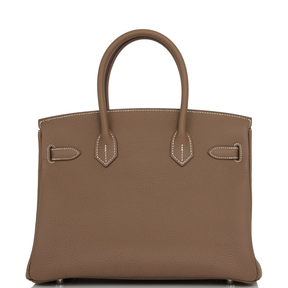 Hermes Birkin 30 Etoupe Togo Palladium Hardware