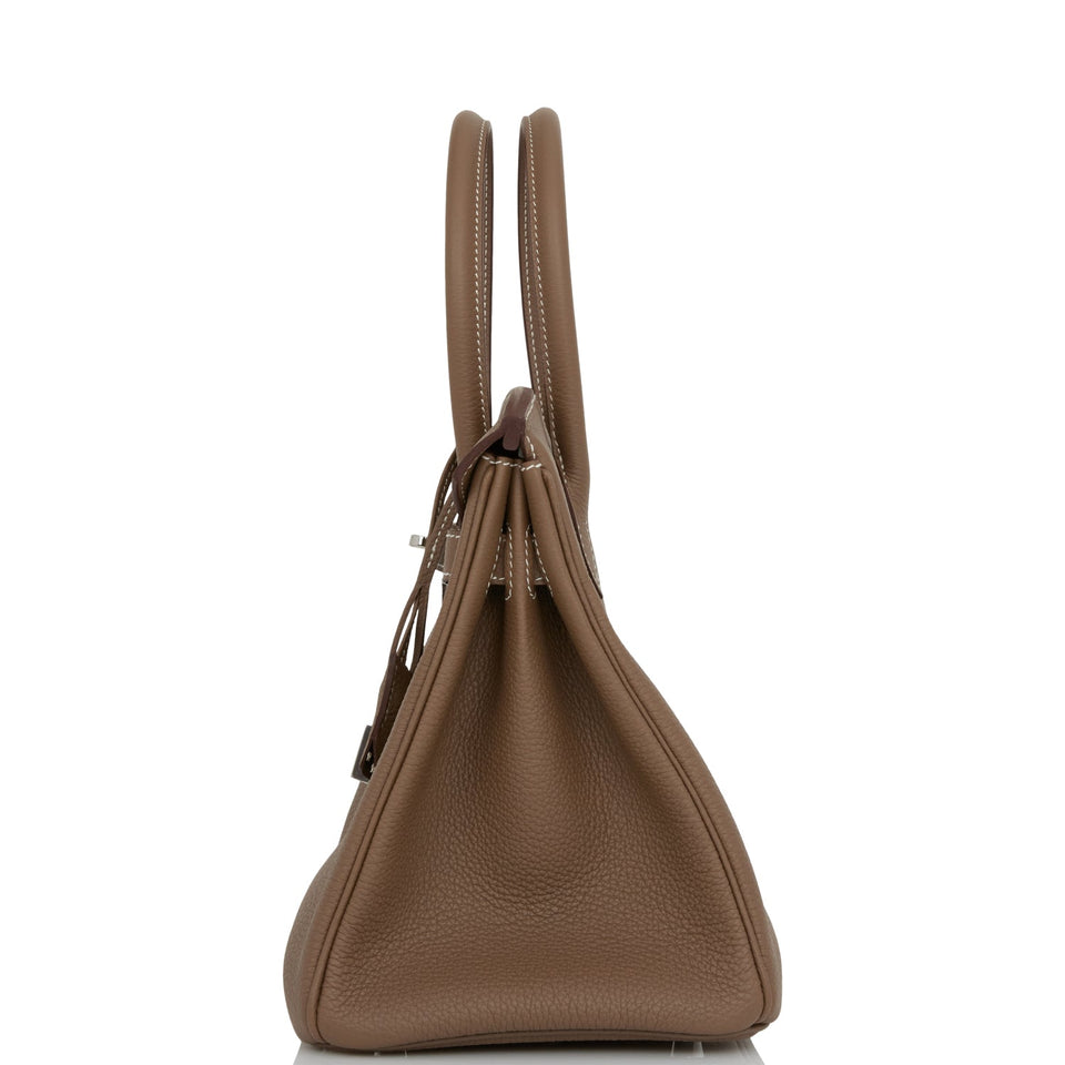 Hermes Birkin 30 Etoupe Togo Palladium Hardware