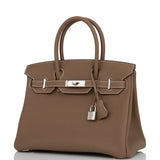 Hermes Birkin 30 Etoupe Togo Palladium Hardware