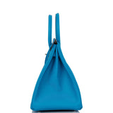 Hermes Birkin 35 Bleu Zanzibar Epsom Palladium Hardware